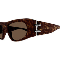 AM0471S Havana recycled acetate Sunglasses - Shiny Havana