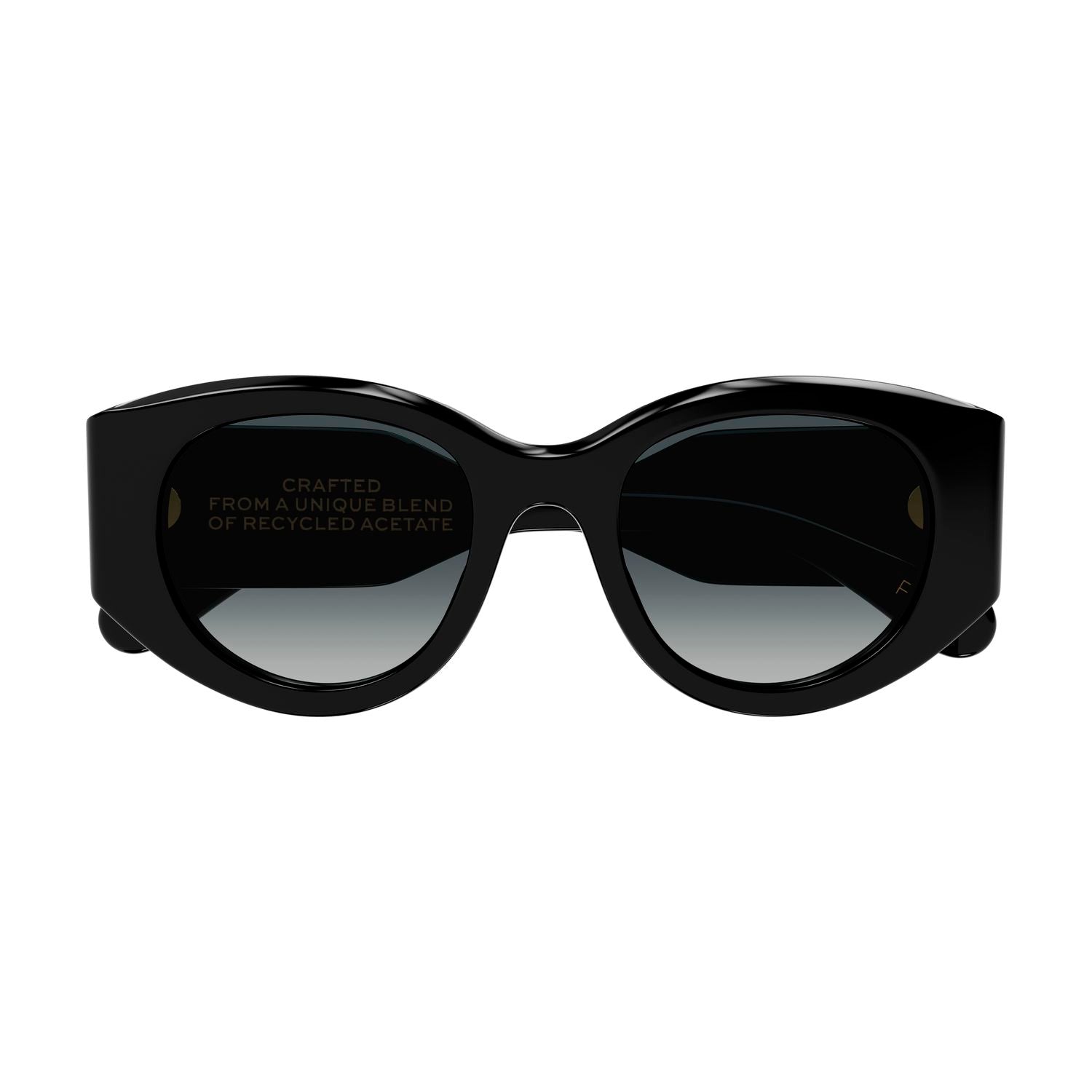 CH0251S Black recycled acetate Sunglasses - Shiny Black