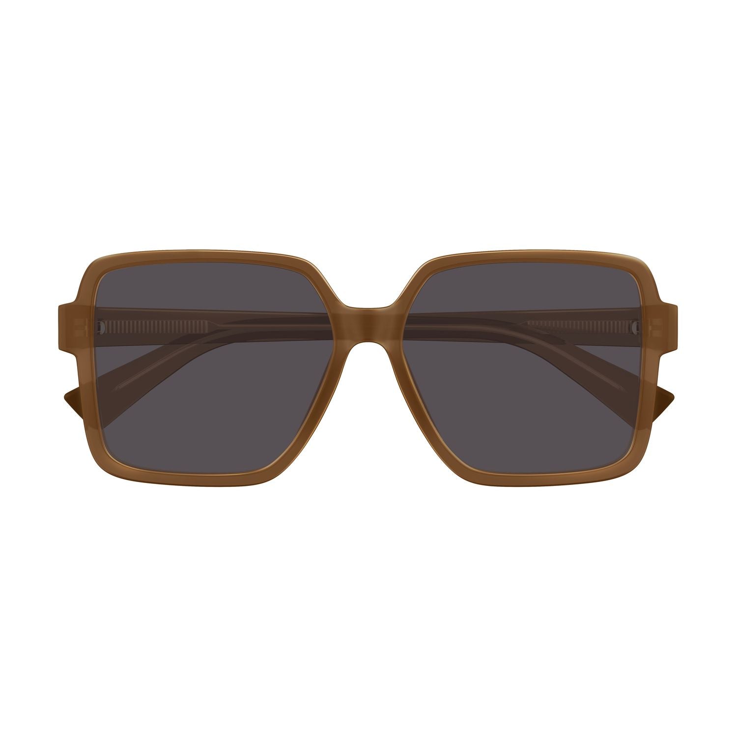 BV1317SK Brown recycled acetate Sunglasses - Shiny Transparent Brown