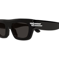 BV1321S Black recycled acetate Sunglasses - Shiny Black