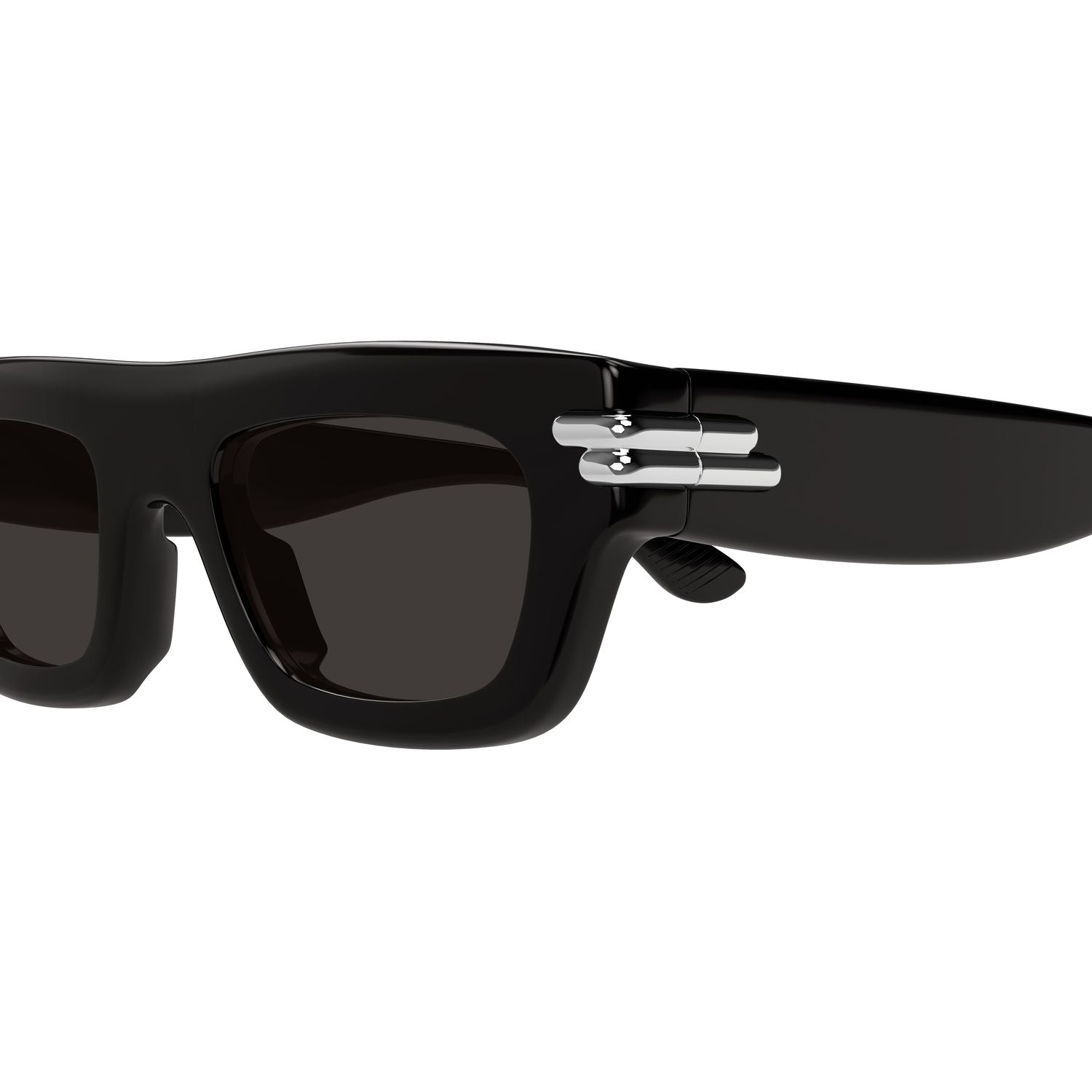 BV1321S Black recycled acetate Sunglasses - Shiny Black