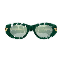 BV1322S Green recycled acetate Sunglasses - Green