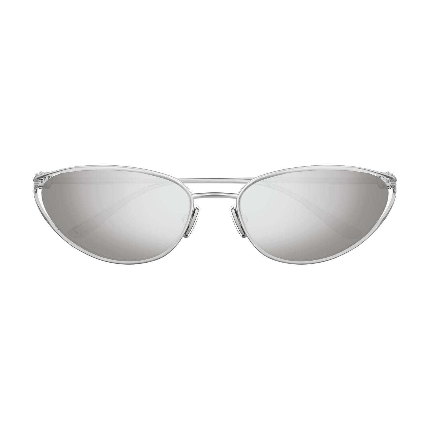 BV1330S Silver metal Sunglasses - Shiny Silver