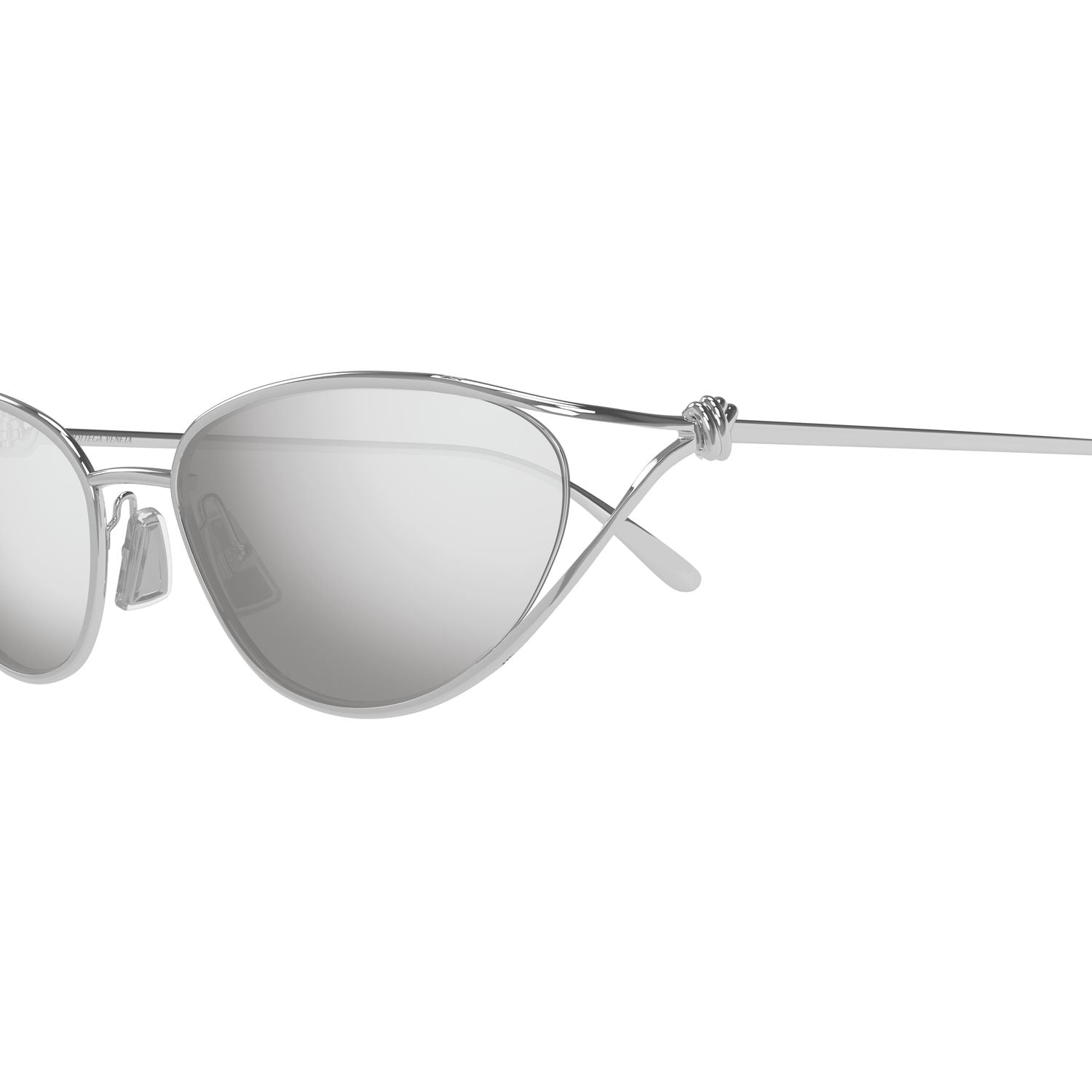 BV1330S Silver metal Sunglasses - Shiny Silver