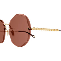 CH0254S Gold metal Sunglasses - Shiny Gold