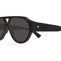 BV1318S Black recycled acetate Sunglasses - Shiny Black