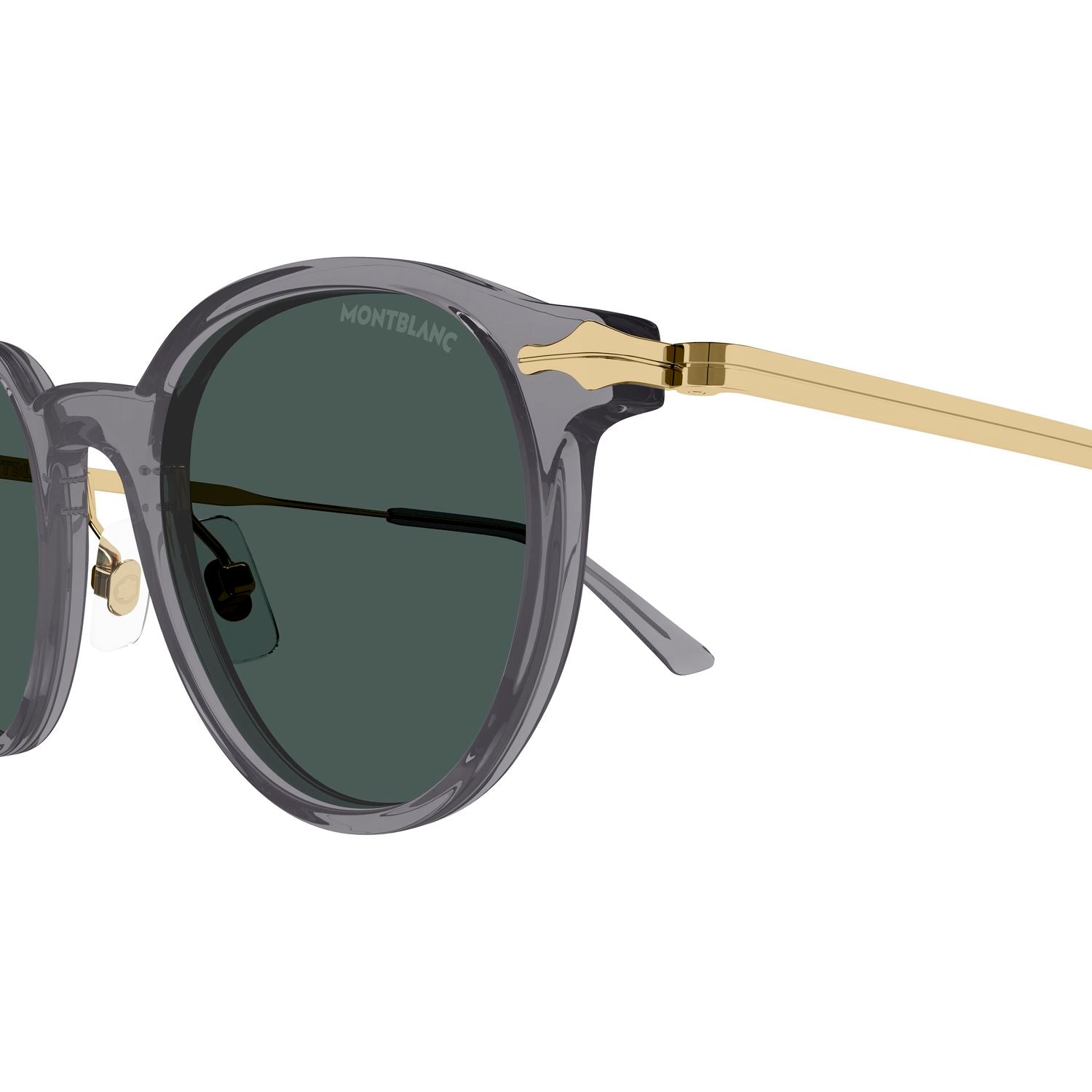 MB0362S Grey recycled acetate Sunglasses - Shiny Transparent Grey