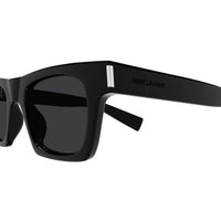SL 719 Black recycled acetate Sunglasses - Shiny Black