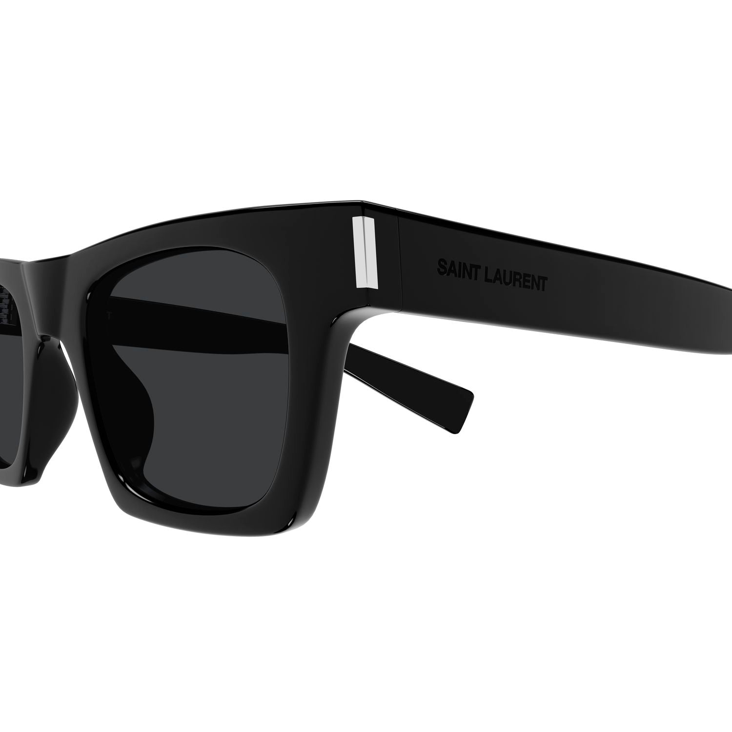 SL 719 Black recycled acetate Sunglasses - Shiny Black