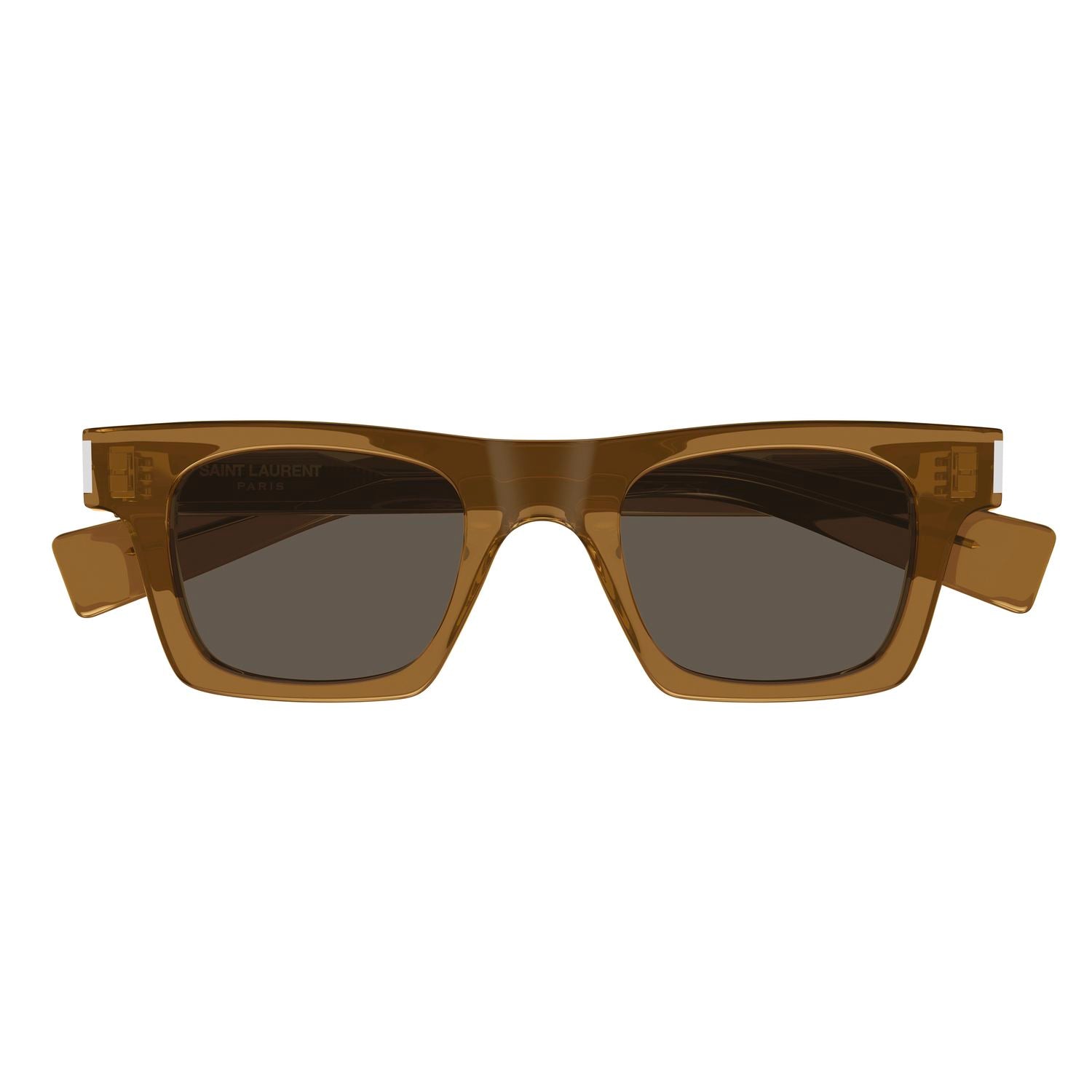 SL 719 Brown recycled acetate Sunglasses - Shiny Transparent Brown