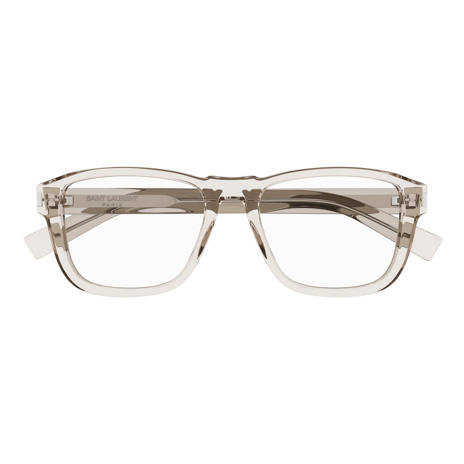 SL 710 Opt Beige recycled acetate Optical Frames - Shiny Transparent Beige