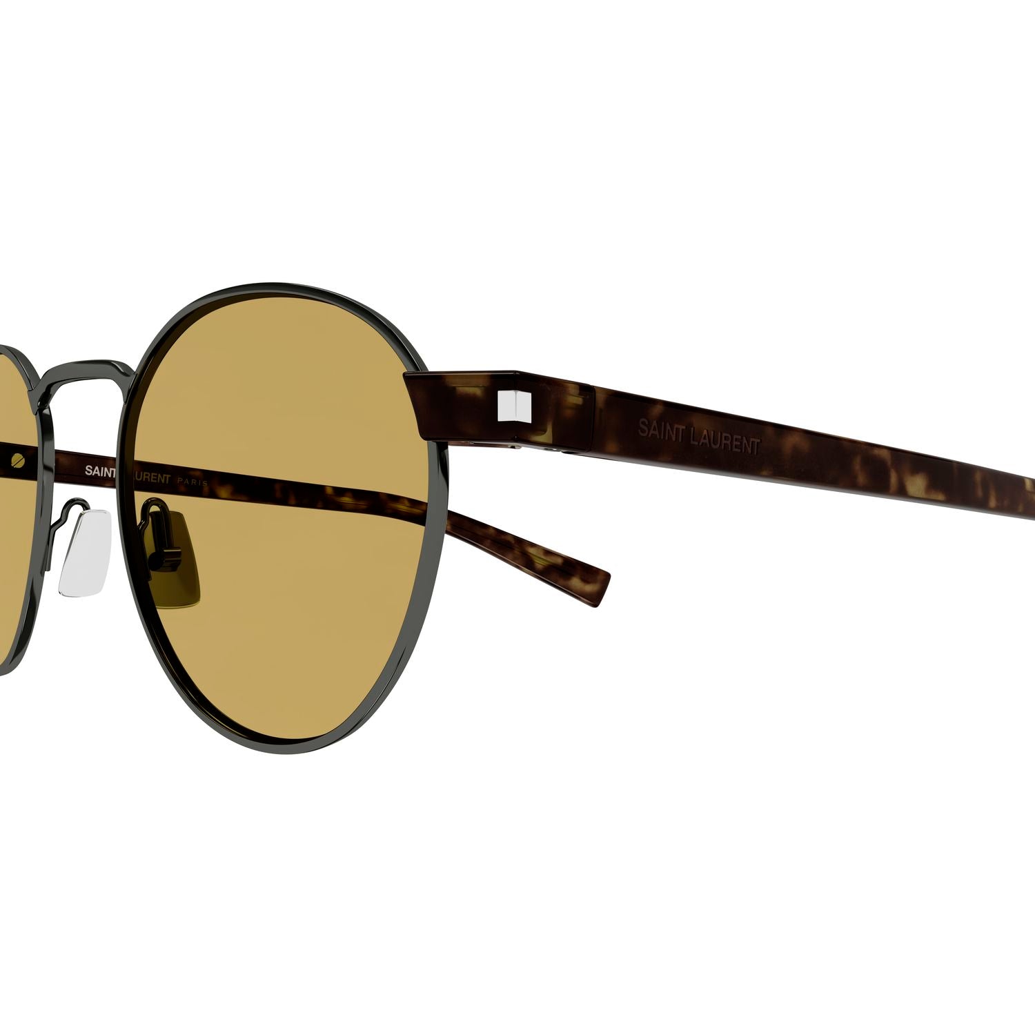 SL 707 Ruthenium metal Sunglasses - Shiny Ruthenium