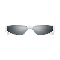 SL 739 Silver metal Sunglasses - Shiny Silver