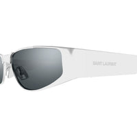 SL 739 Silver metal Sunglasses - Shiny Silver