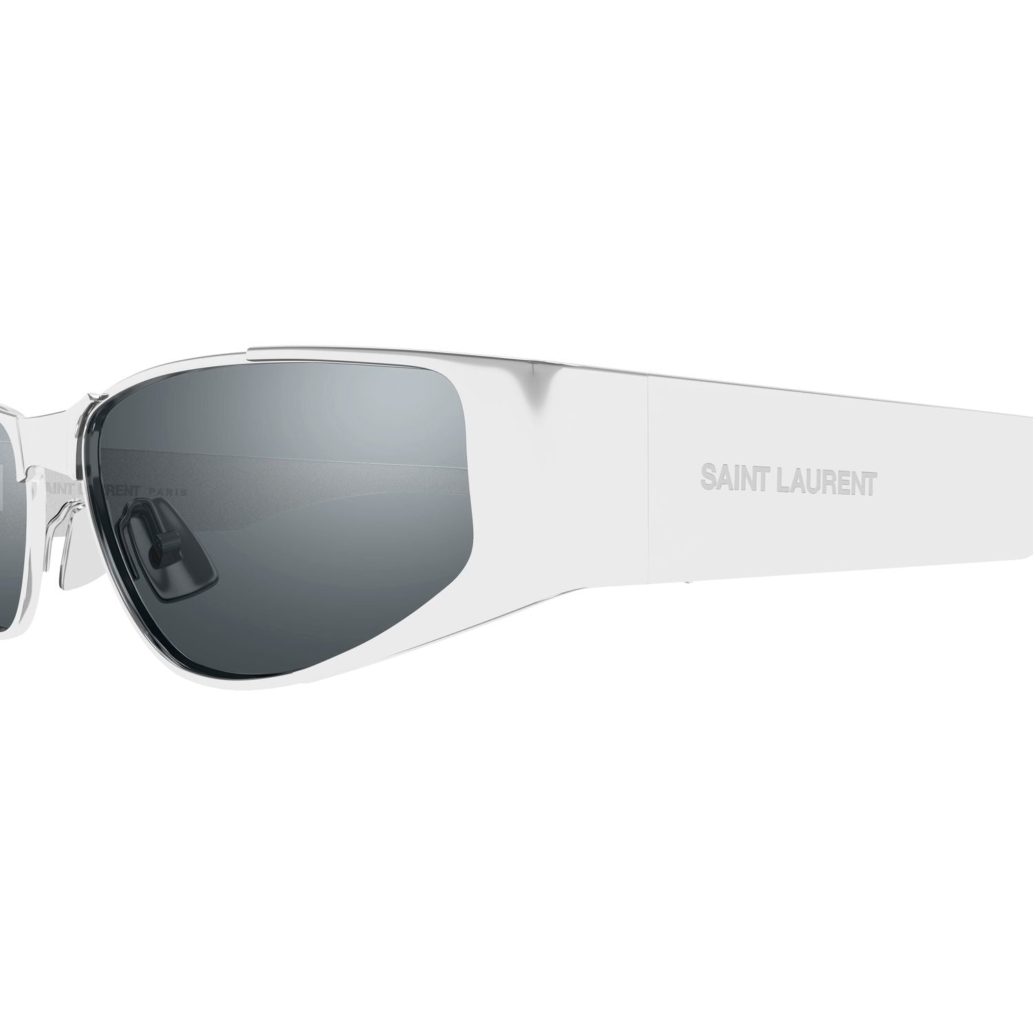 SL 739 Silver metal Sunglasses - Shiny Silver