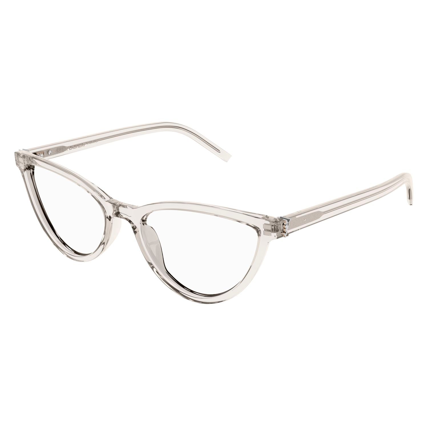 SL M138 Beige recycled acetate Optical Frames - Shiny Transparent Beige