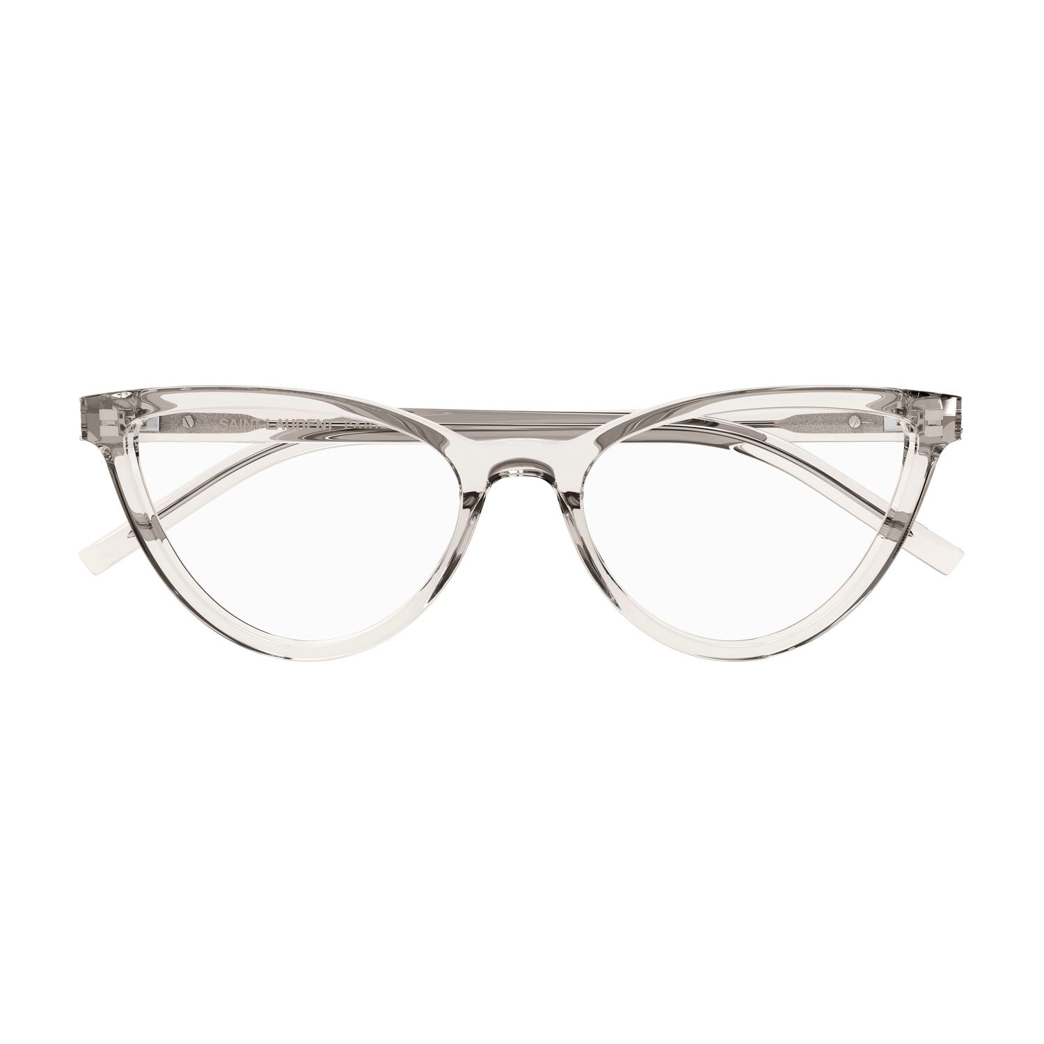 SL M138 Beige recycled acetate Optical Frames - Shiny Transparent Beige
