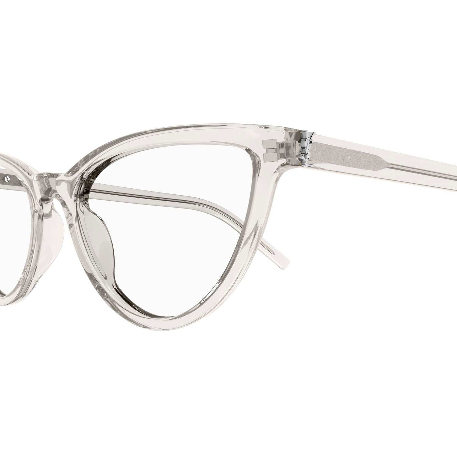 SL M138 Beige recycled acetate Optical Frames - Shiny Transparent Beige