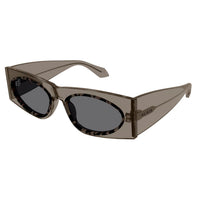 AA0085S Brown recycled acetate Sunglasses - Shiny Transparent Brown