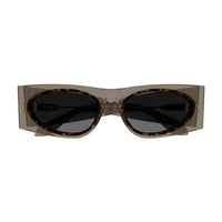 AA0085S Brown recycled acetate Sunglasses - Shiny Transparent Brown