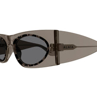 AA0085S Brown recycled acetate Sunglasses - Shiny Transparent Brown