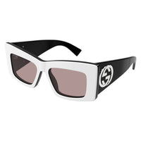 GG1842S White recycled acetate Sunglasses - Shiny White