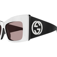 GG1842S White recycled acetate Sunglasses - Shiny White