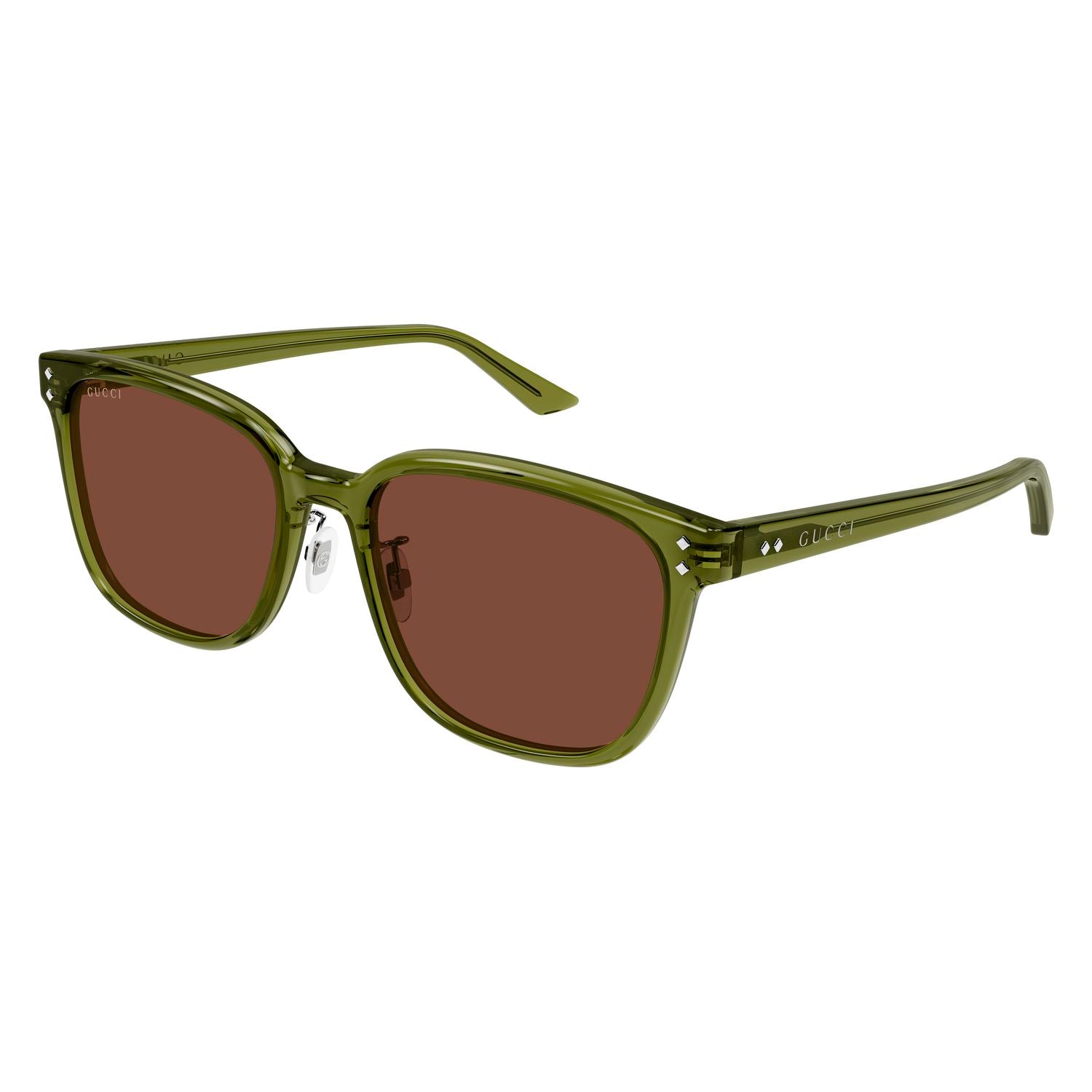 GG1896SK Green recycled acetate Sunglasses - Shiny Transparent Green