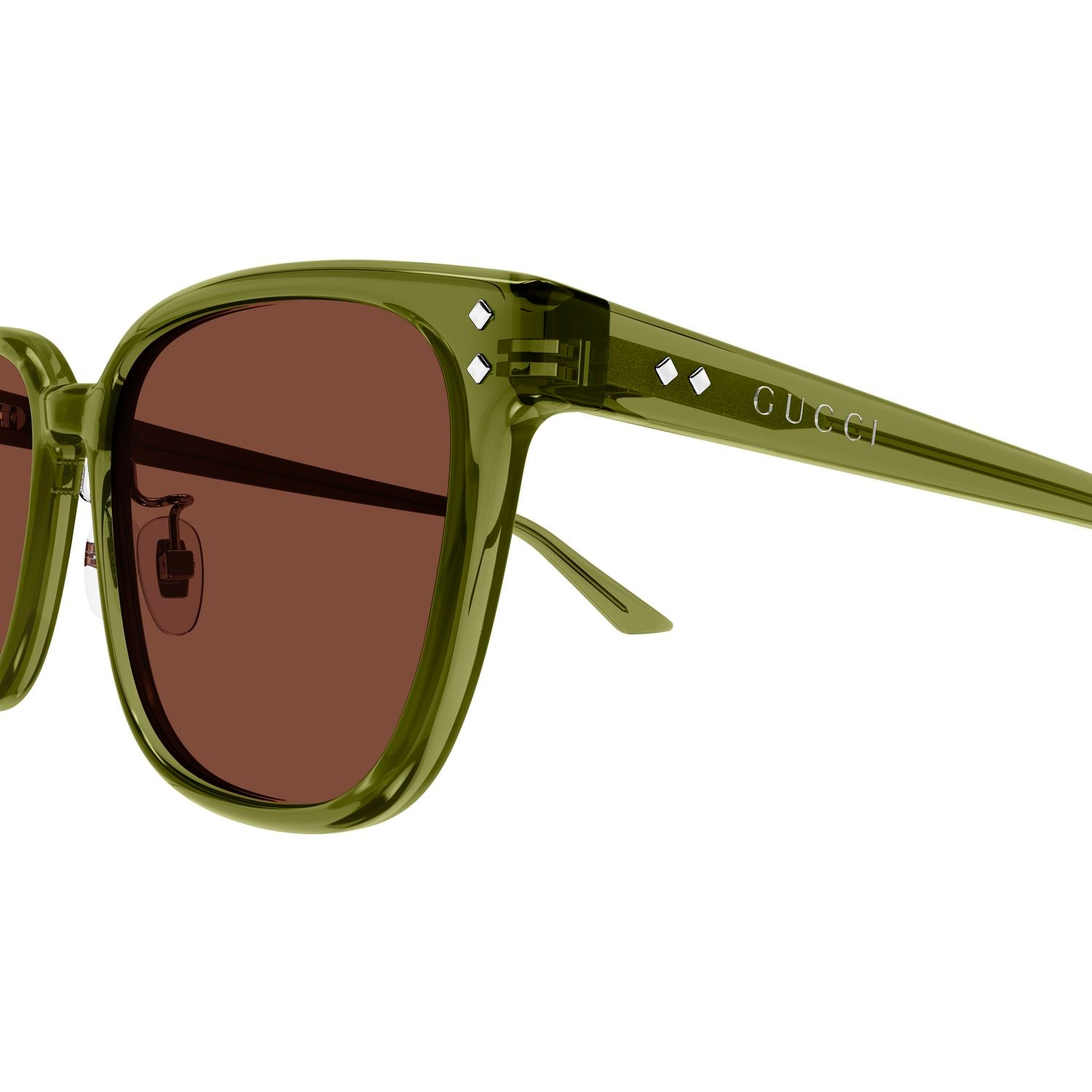 GG1896SK Green recycled acetate Sunglasses - Shiny Transparent Green