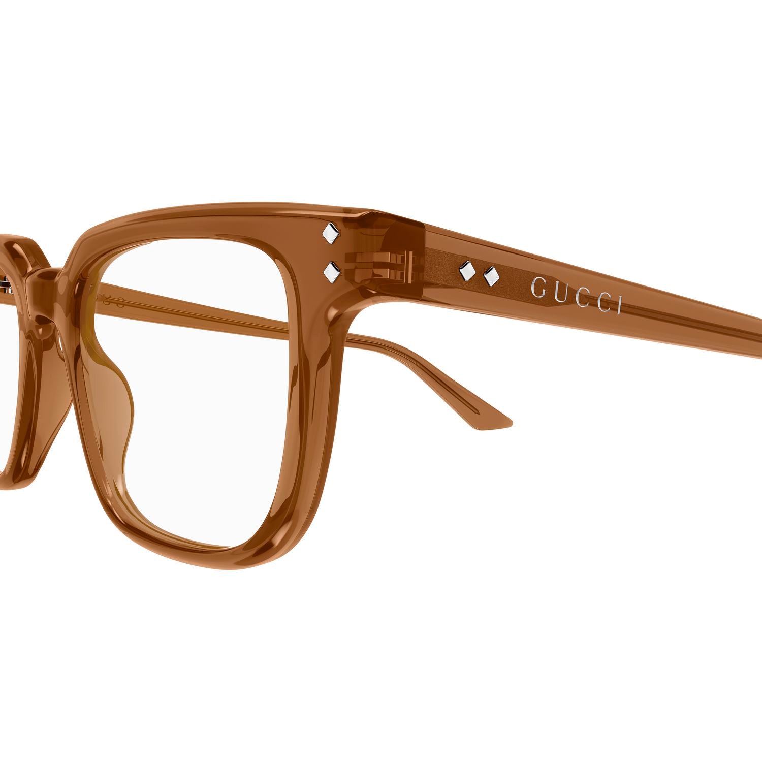 GG1895O Brown recycled acetate Optical Frames - Shiny Transparent Brown