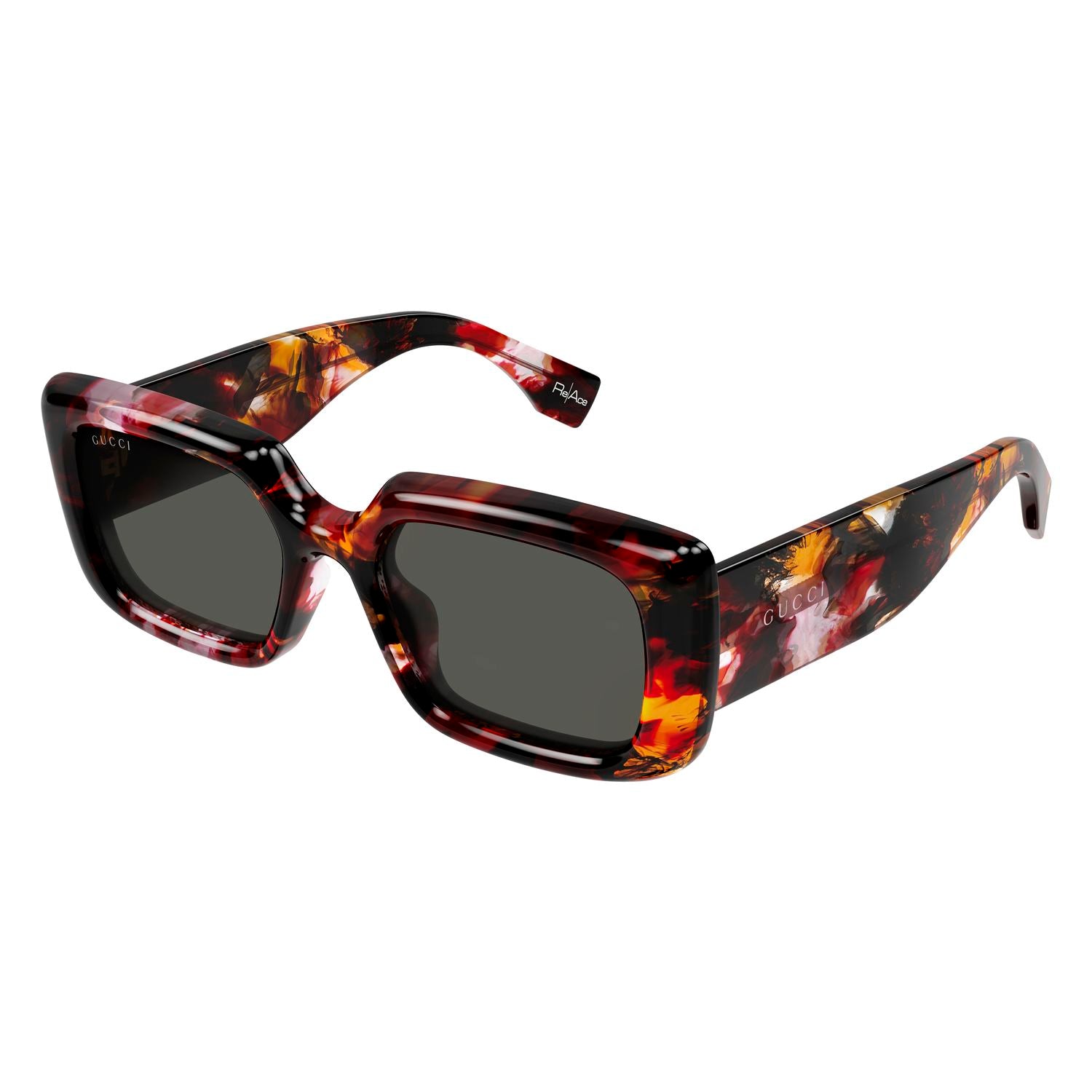 GG1906S Burgundy recycled acetate Sunglasses - Shiny Burgundy