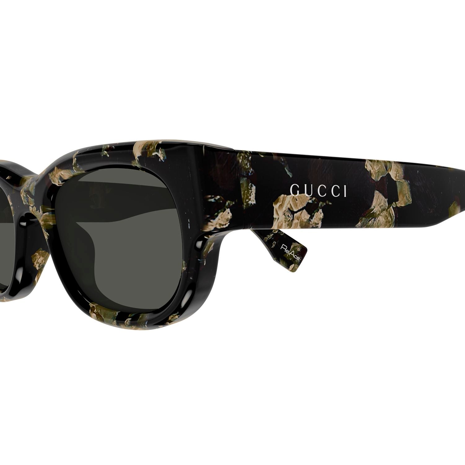 GG1910S Black recycled acetate Sunglasses - Shiny Black