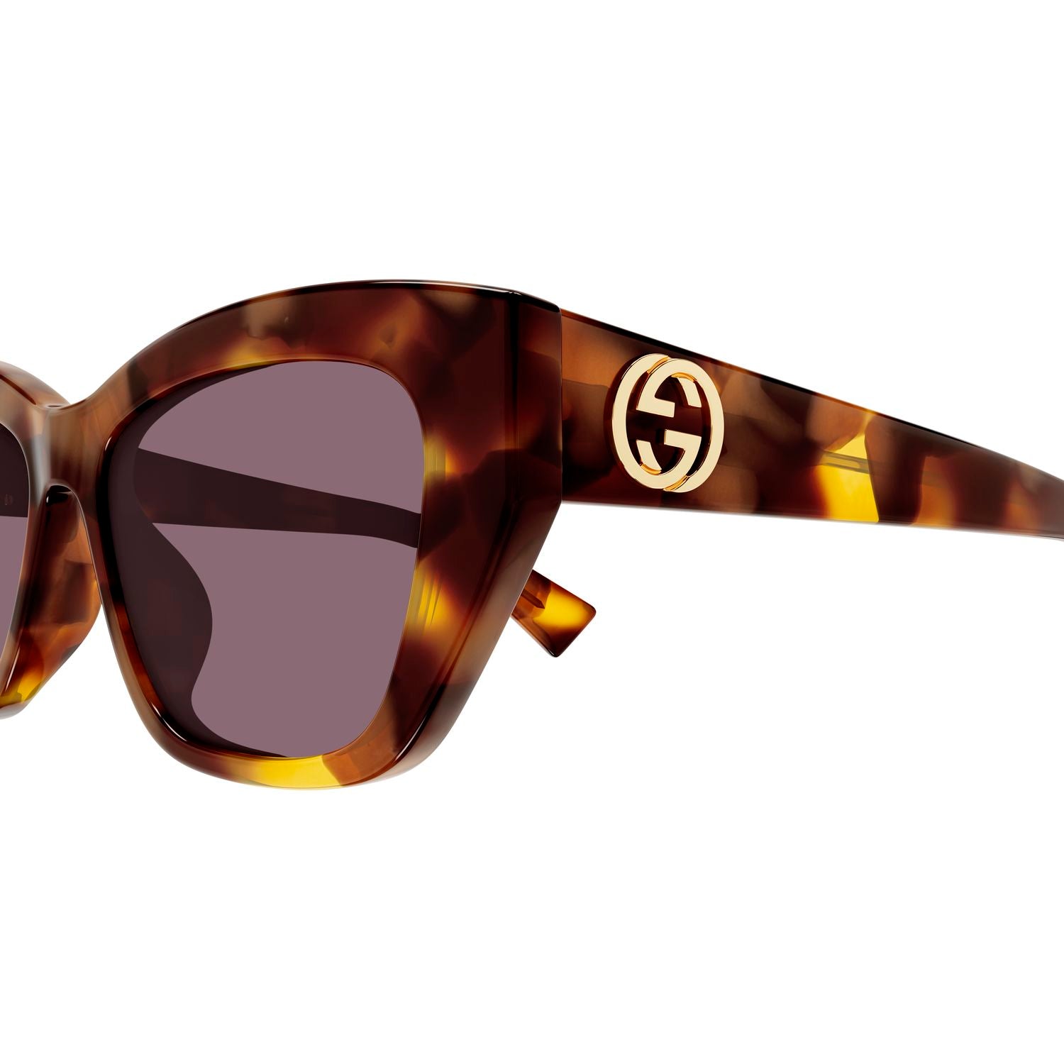 GG1844SA Havana recycled acetate Sunglasses - Shiny Havana