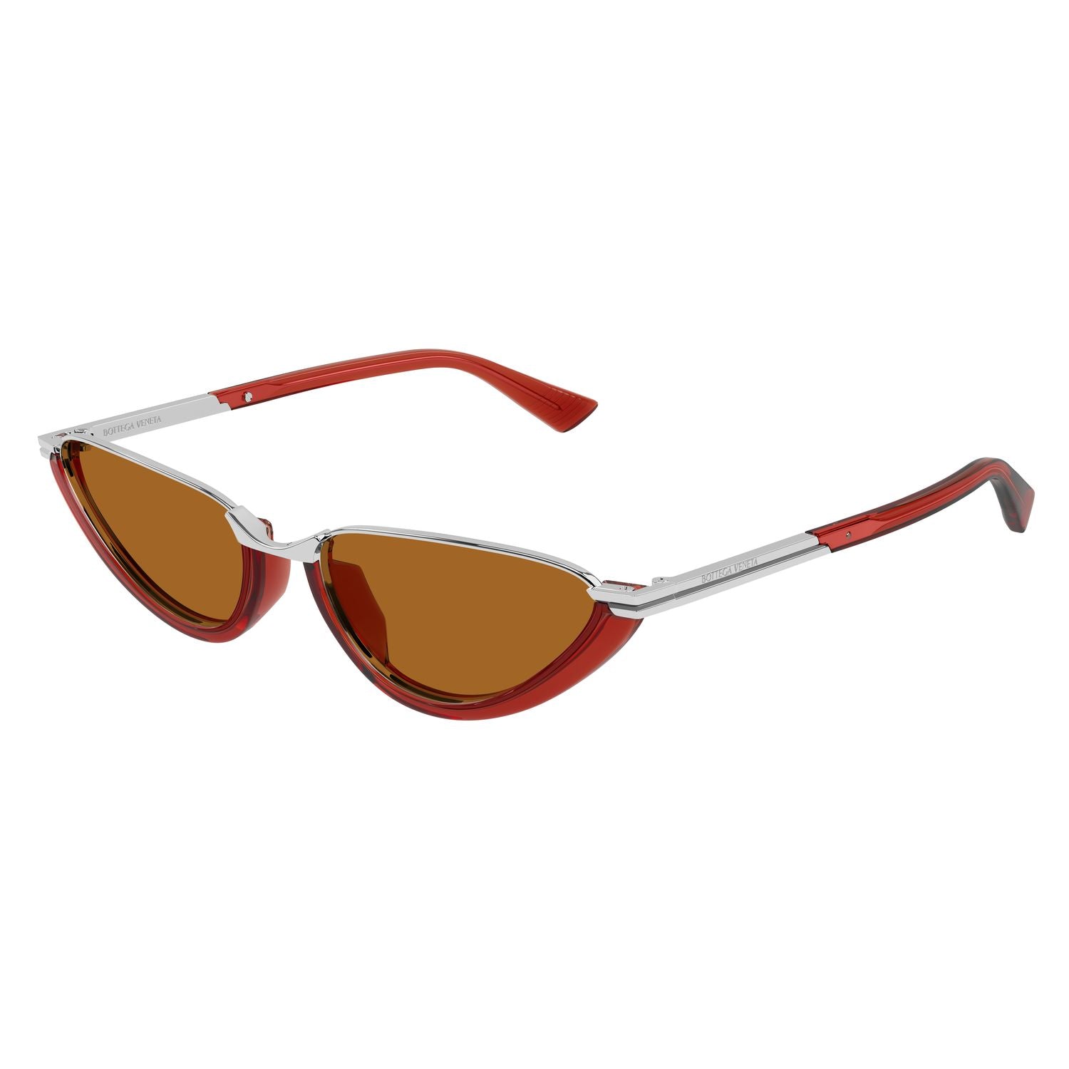 BV1346S Red recycled acetate Sunglasses - Shiny Transparent Red