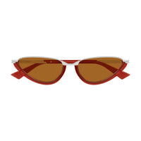 BV1346S Red recycled acetate Sunglasses - Shiny Transparent Red