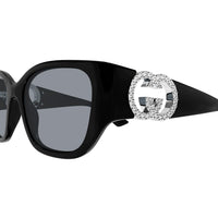 GG1911S Black injection Sunglasses - Shiny Black