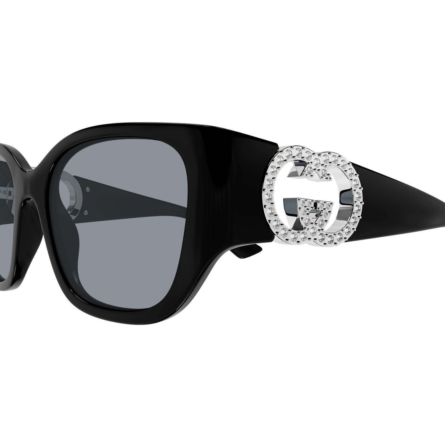 GG1911S Black injection Sunglasses - Shiny Black