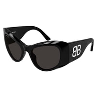 BB0393S Black recycled acetate Sunglasses - Shiny Black