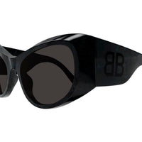 BB0393S Black recycled acetate Sunglasses - Shiny Black