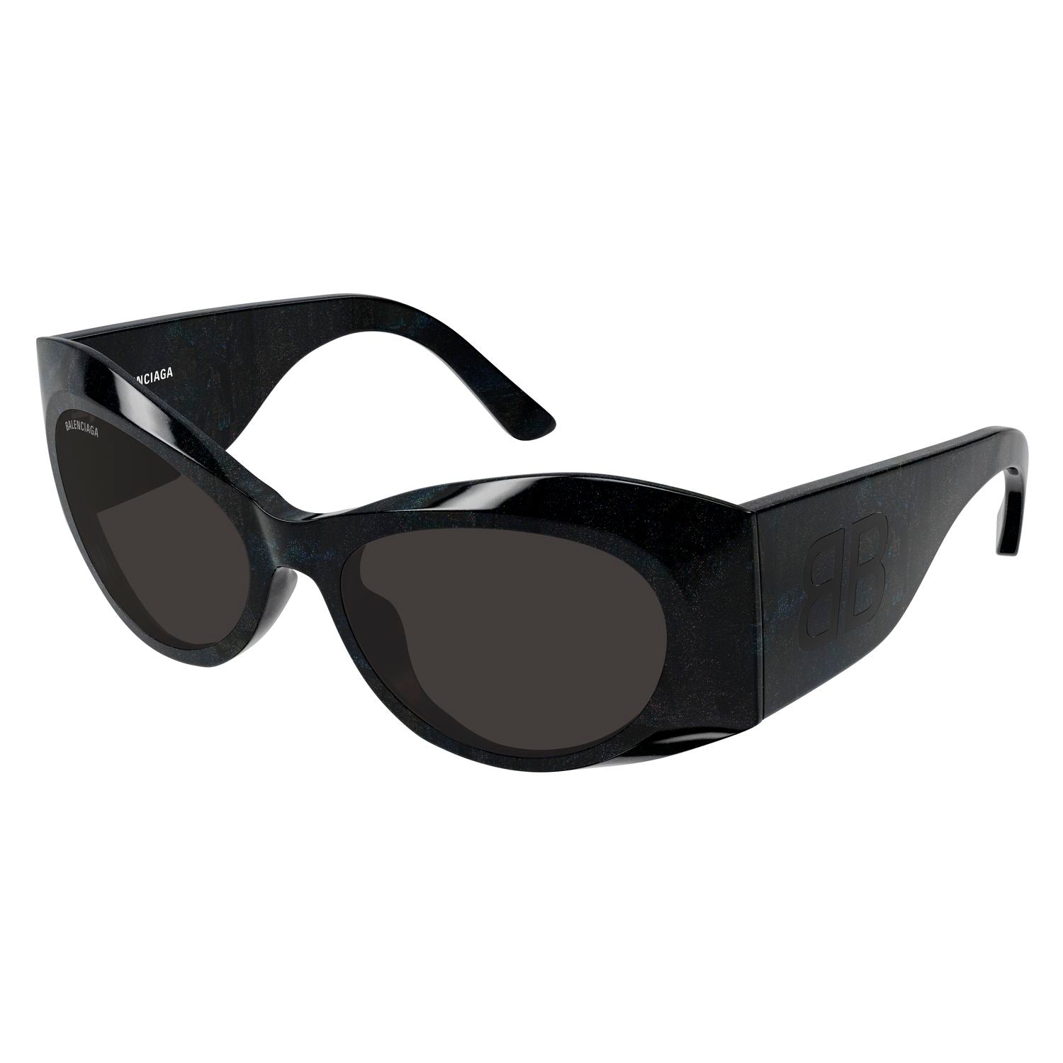 BB0394S Black recycled acetate Sunglasses - Shiny Black