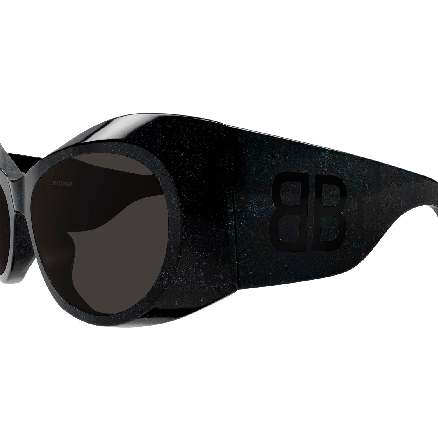 BB0394S Black recycled acetate Sunglasses - Shiny Black