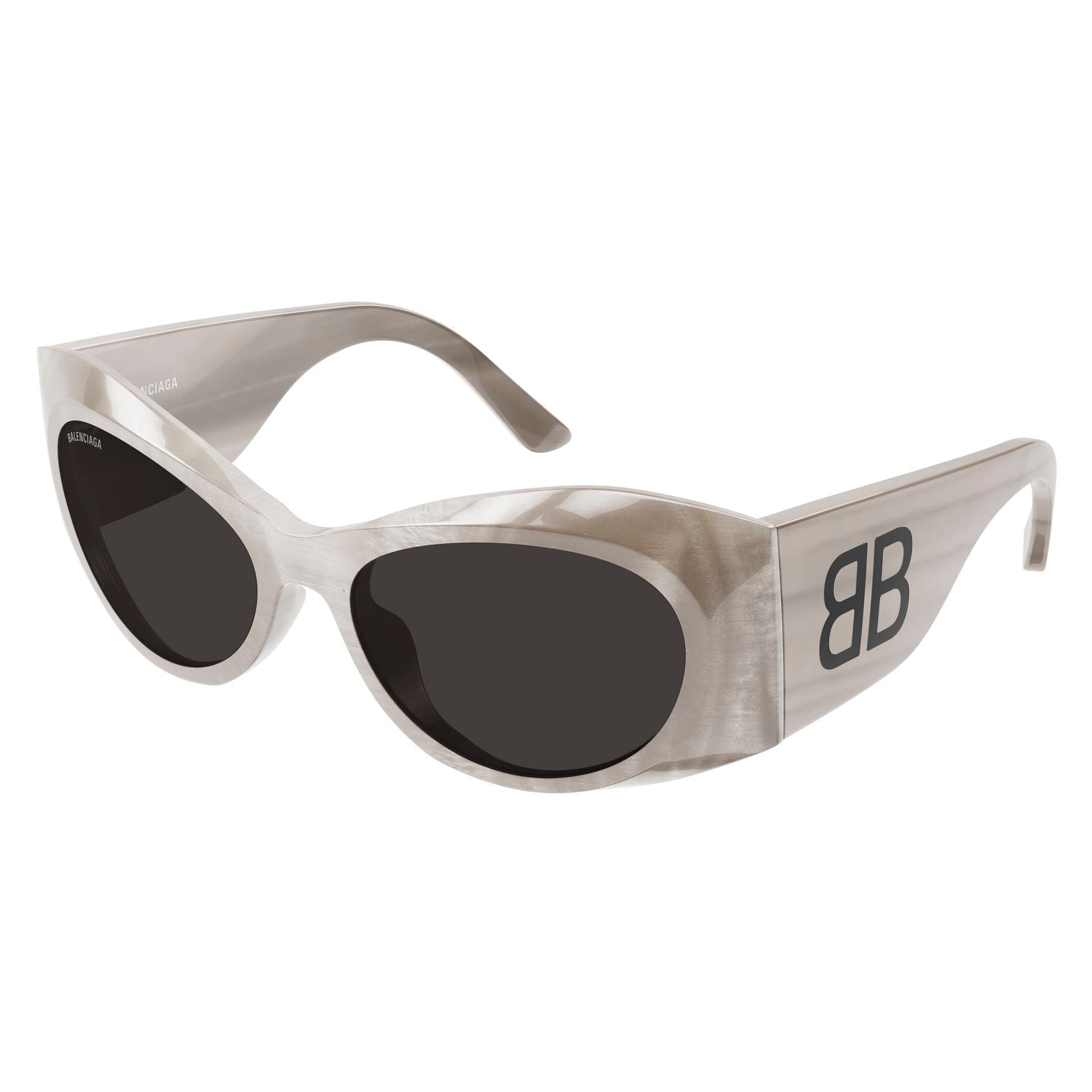 BB0394S Grey recycled acetate Sunglasses - Shiny Grey