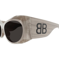 BB0394S Grey recycled acetate Sunglasses - Shiny Grey