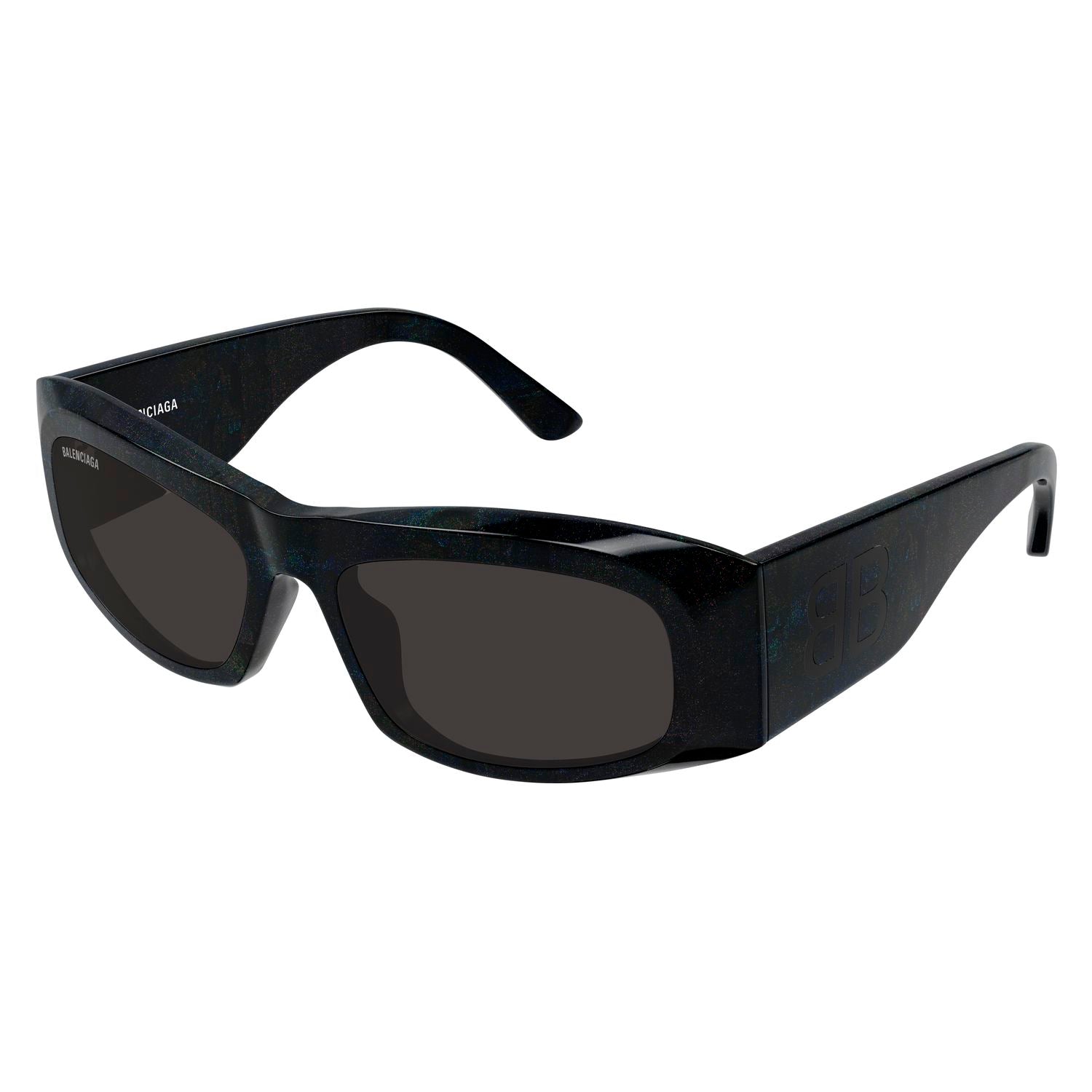 BB0395S Black recycled acetate Sunglasses - Shiny Black