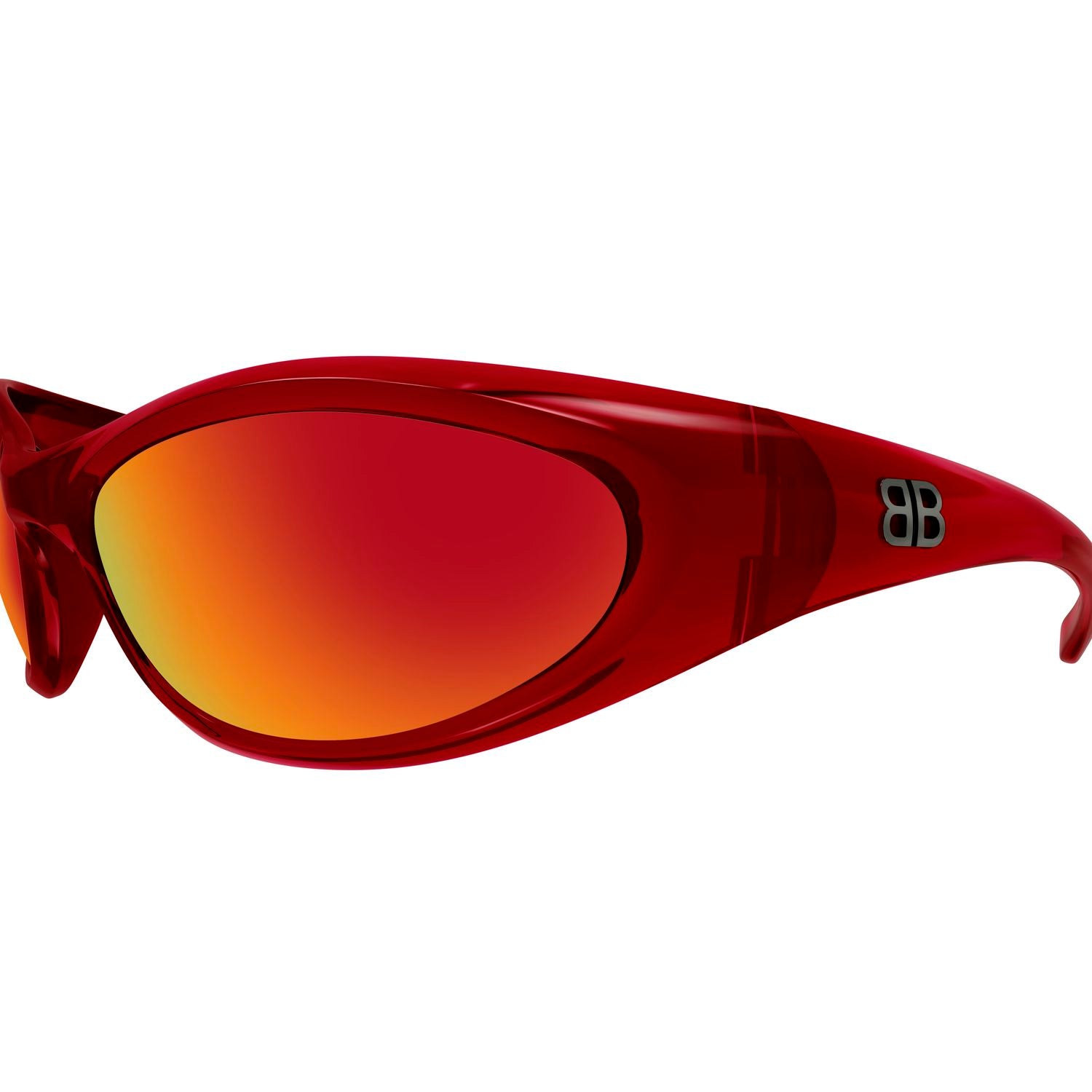 BB0384S Red bio injection Sunglasses - Shiny Transparent Red