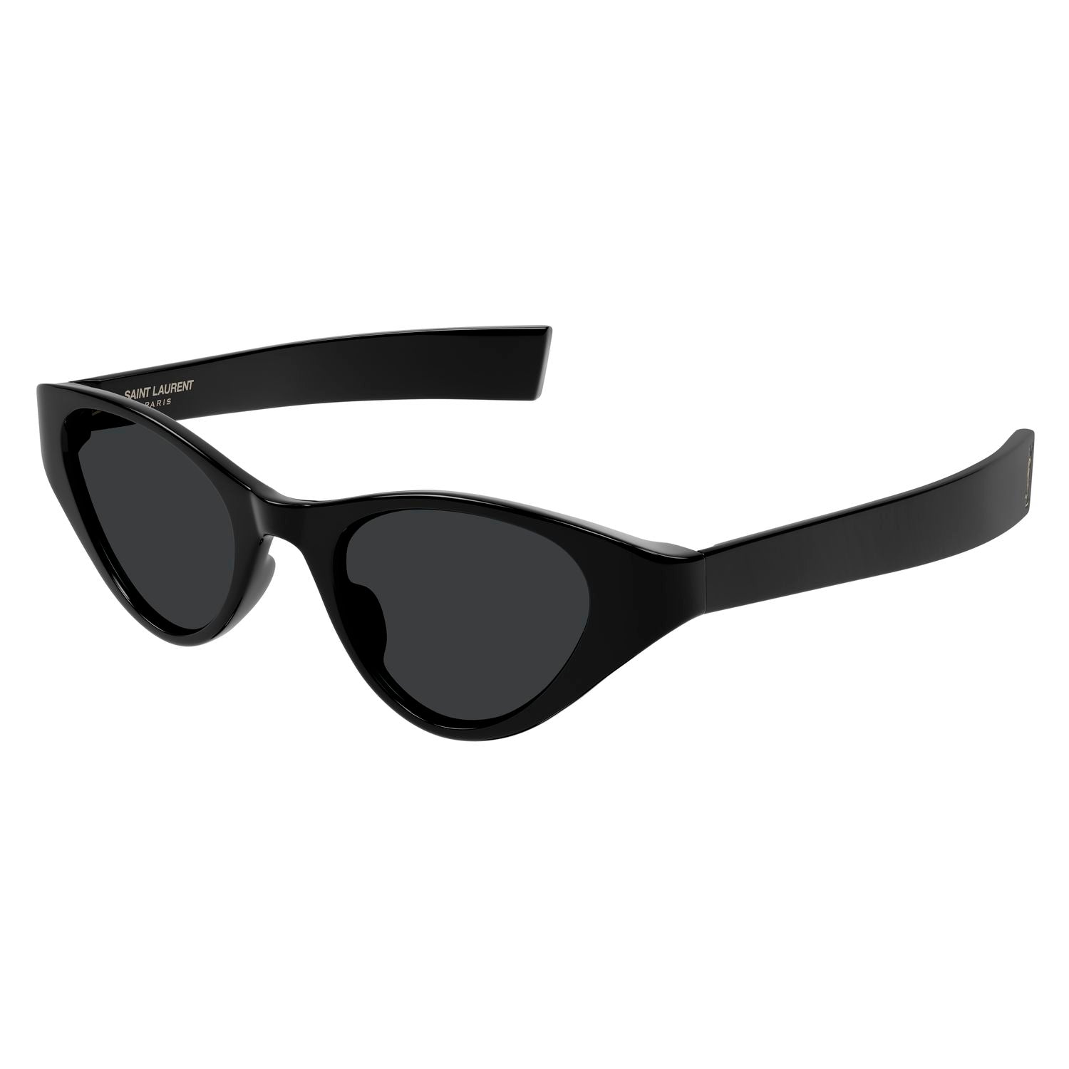 SL M144 Black recycled acetate Sunglasses - Shiny Black