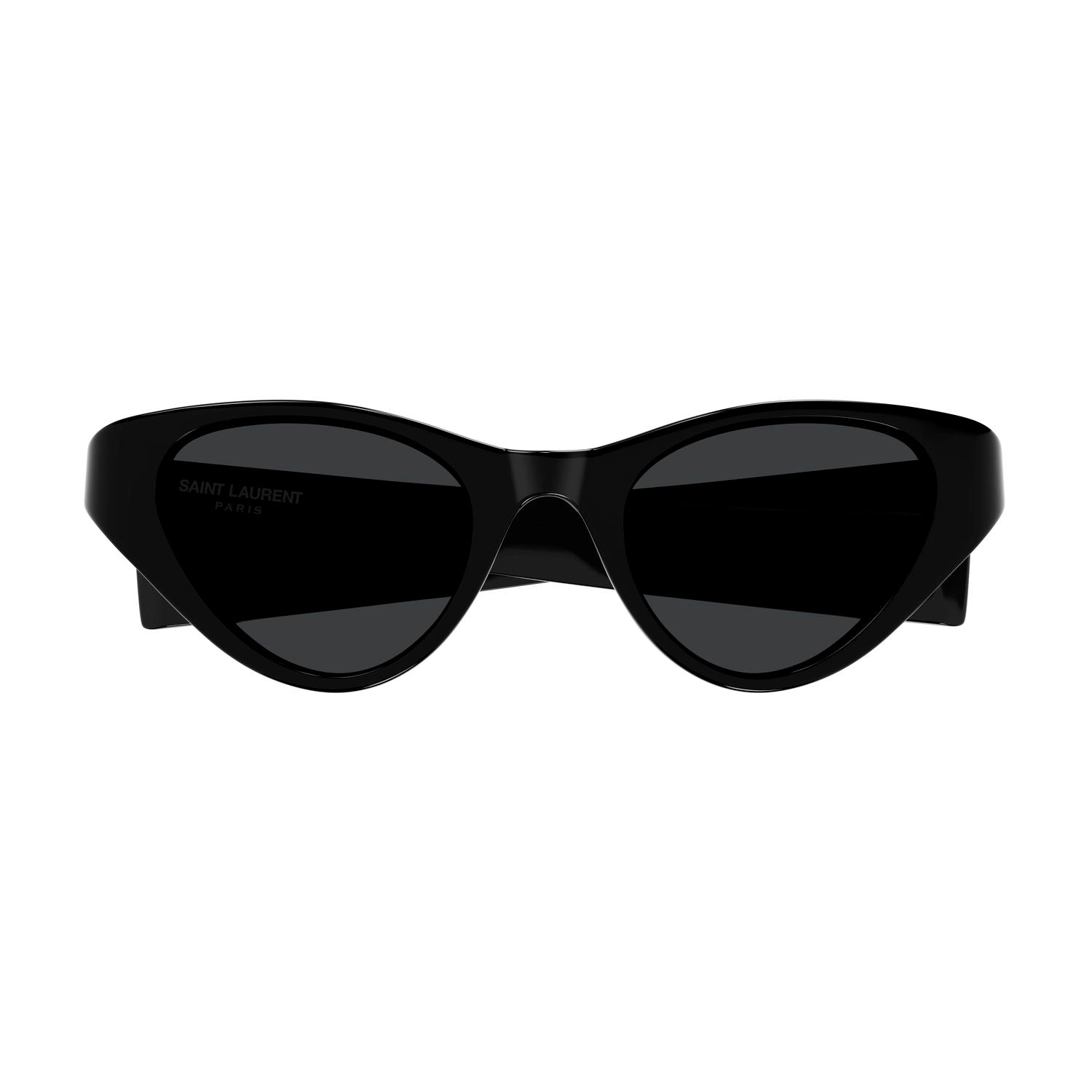 SL M144 Black recycled acetate Sunglasses - Shiny Black
