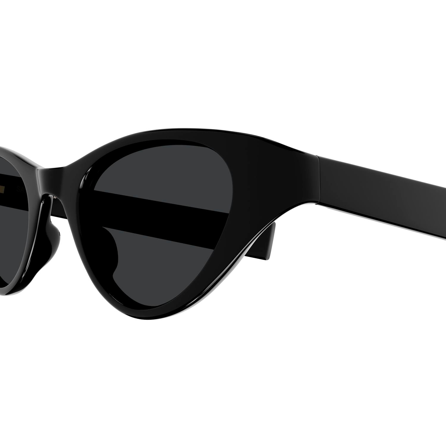 SL M144 Black recycled acetate Sunglasses - Shiny Black