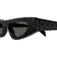 GG1779SA Black hematite strass & recycled acetate Sunglasses - Shiny Black