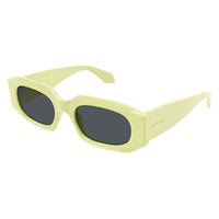 AA0086S Yellow recycled acetate Sunglasses - Shiny Yellow